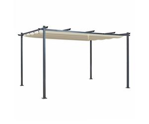 Oseasons Acorn 4M X 3M Rectangular Pergola In Creamy White
