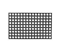 Oseasons Honeycomb Medium Outdoor Doormat with Open Back - Black - Rubber - 1