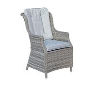 Oseasons Knightsbridge XL Rattan Dining Chair in Chic Grey - Chic Grey - One Size