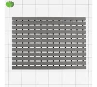 OSeasons Non Slip Slatted Shower Mat In Grey