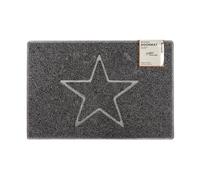 Oseasons Star Embossed Doormat in Grey | Size: 44 cm x 75 cm Oseasons Grey 44 cm x 75 cm