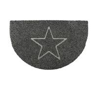 Oseasons Star Half Moon Doormat in Grey - Grey - Medium