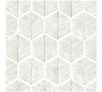 OSECAGE Modern Boho Peel and Stick Wallpaper, Beige and White Geometric, 17.3''×197'' (24.2 Sq.Ft.), Self-Adhesive, Removable, Decorative Wallpaper for Bedroom, Bathroom, Cabinets, Furniture