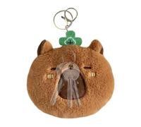 Oseczmut Capybara Keychain Purse Plush Capybara Handbag Cute Funny Capybara Soft Plush Handbag Small Coin Bag Adorable Capybara Key Chain Clip Keychains, Green, Se référer au descriptif, Refer to