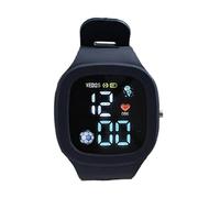 Oseczmut Children's Digital Watch | Digital Sports Watch | Multifunction Silicone Square Glow in the Dark Straps with Colorful LED Screen, Purple Blue, Se référer au descriptif, Refer to description