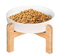 Oseczmut Elevated Dog Bowls, Ceramic Raised Cat Bowls | Slow Feed Pet Bowl Spill-Proof,Ceramic Food Container