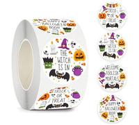 Oseczmut Halloween Sticker Roll,Halloween Roll Stickers,Round Envelope Decals | Stickers for, Sticker Roll, Labels