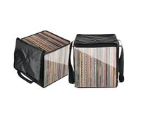 Oseczmut Vinyl Record Carry Bag | Vinyl Record Storage Case | Foldable Dustproof Storage Bag with Lid, Vinyl Record Carry Bag, 2 pieces., Unisex, Refer to description