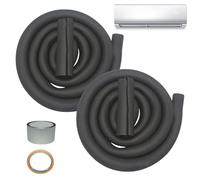 Oseczmut Water Pipe Insulation | Rubber Hose Insulation - Pre-Cut Waterproof Thermal Sleeve Length 9mm Thickness for Winter Protection Gutters Pool Ducts