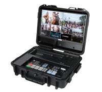 Osee GoStream Duet Video Mixer Kit All in One Multi-Camera Video Switcher Recorder Player Kit 4 HDMI&SDI in USB-C I/O with 14 Inch Monitor Built-in DC-to-Type C Cable NDI (Free Activated)