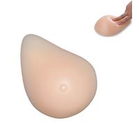 OSEMISS Silicone Breast Forms | One Piece Left/Right Asymmetrical Shape | Self Adhesive Prosthetic Breast for Transgender, Mastectomy, Crossdressers| Fake Boobs,Right Side Only,B Cup :250g