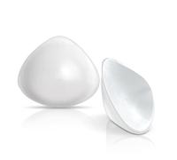 OSEMISS Transparent,A~cup 300g/pair, 1 Pair Triangle Concave Breast Forms, Self Adhesive Mastcetomy Clear Silicone Breast Bra Inserts Enhancer Pads for Bikini Swimsuit Cosplay