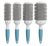 Osensia Round Brush Set for Blow Drying | Ceramic Ionic Thermal Brush Kit | Brushes for Women and Men | Wet Hair Brush for Styling and Volume | Bundle Set of 4