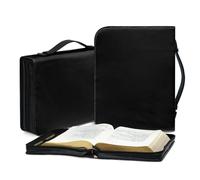 OSFSEFS Personalized Bible Cover Case for Women Bible Holder Leather Book Case with Handle Gift for Men Protective Bag for Bible Study Supplies Style21
