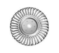 OSFTBVT 8in Bench Wire Wheel Brush | Knotted Steel Wire 0.014" with 5/8" 7/8" Arbors for Bench Grinder Carbon Steel- 1pcs