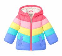 Osh Kosh B'Gosh Girls' Perfect Colorblocked Heavyweight Jacket Coat - multi - 6X