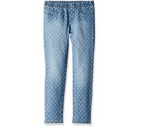 Osh Kosh Girls' Little Denim Jegging, Discharge dot, 7