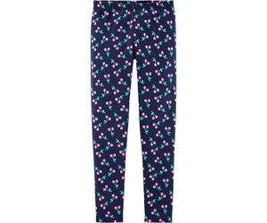 Osh Kosh Girls' Toddler Full Length Leggings, Navy Cherry, 2T
