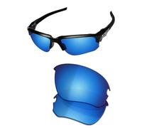 OSharp Replacement Lenses for Oakley Flak Draft OO9364-67mm Sunglasses - HD Polarized, Mirrored, UV Protection & Perfectly Fit - Ice Blue Mirrored