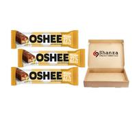 Oshee High Protein Bars Vanilla & Caramel 3 x 49g - 27% Protein Snack Bars | Smooth Vanilla & Rich Caramel Flavour | Fitness Energy Bars | On-the-Go Nutrition