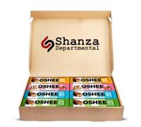 Oshee High Protein Bars Variety Pack 8 x 49g - 2x Vanilla Caramel, 2x Coconut Caramel, 2x Raspberry Almond, 2x Peanut Caramel - Protein Mixed Flavour Snack Bars