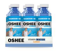 Oshee Vitamin Water H20 Magnesium Flavour 555ml (Pack of 6) - Magnesium, Niacin, Pantothenic Acid, Vitamin B6, Folic Acid, Biotin, Vitamin B12