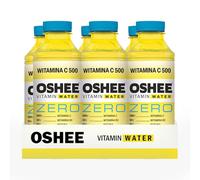 Oshee Vitamin Water ZERO Vitamin C 500 Flavour 555ml (Pack of 6) - Magnesium, Niacin, Pantothenic Acid, Vitamin B6, Folic Acid, Biotin, Vitamin B15