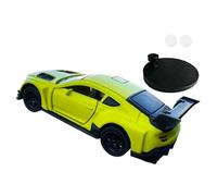 Oshhni 1:64 Mini Car Accessories, Universal Vehicle, Turns And Follows, Drift, Dynamic Power Station Decoration, Yellow Green