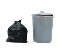 Oshhni 1:64 Miniature Garbage Bag with Garbage Can Dioramas, Tiny Garbage Toy for DIY Projects, DIY Landscape Modeling, Model Railway, 0.85cm gray