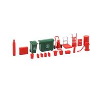 Oshhni 1:64 Scale Miniature Car Model for Garage Equipment And Tools, Interactive Mini Trash Can for Role Play for DIY Scenes in The Dollhouse