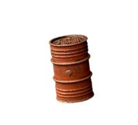 Oshhni 1/64 Scale Miniature Oil Drum, 1:64 Scale, Mini Scene, Oil Drum Collection, Role-playing Toy, Realistic Miniature Scene Decoration, Red