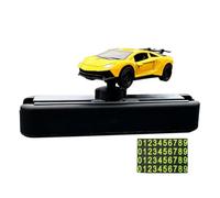 Oshhni 1/64 Scale Model Car Dashboard Decoration Easy Installation Dynamic Auto Accessories Central Decoration, Yellow