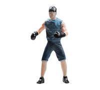 Oshhni 1:64 Standing Figure Model Home Decoration Birthday Gift Realistic Statue Simulation People Figurine for Farmhouse Office, Boxer