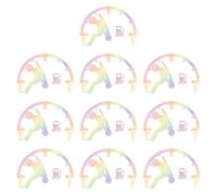 Oshhni 10Pcs Car Gas Tank Stickers Auto Decals Car Accessories for Motorcycle, Multicolor