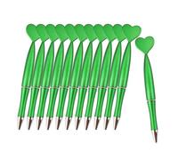 Oshhni 12 Heart-Shaped Pens for Valentine's Day: Ideal for School, Office, Parties, Sketching, And As A Gift for Guests, Green