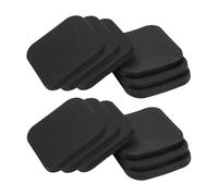 Oshhni 12 Treadmill Mats, Rubber Pads, Anti-Vibration Mats, Exercise Equipment Mats for Rowing Machines, black