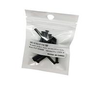 Oshhni 15pcs Tennis Racket Grommets, Universal Racquet Eyelets, Black String Tubes, 3.2x2.5mm