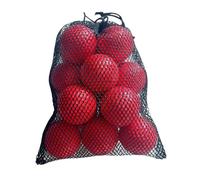 Oshhni 15x Practice Golf Balls Accessory with Drawstring Bag Lightweight for 1.65 Inch Equipment, Red