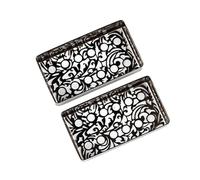 Oshhni 2 Pieces Electric Guitar Pickup Cover 12 Hole Guitar Parts Accessories