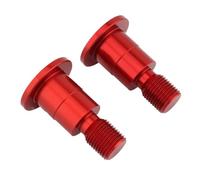 Oshhni 2 Pieces Motorcycle Handlebar Bar End Mirror Adapter Aluminum Spare Parts M16 Thread, Red