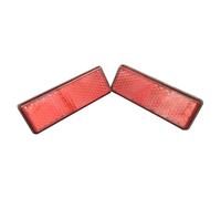 Oshhni 2 Pieces Rectangular Reflectors Sturdy Replace Parts High Performance Easy to Install Professional Compatible Accessories, Red