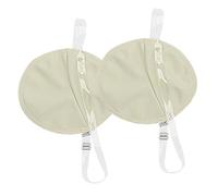 Oshhni 2 Pieces Underarm Pad Armpit Shield Non Visible Gifts Breathable Armpit Sweat Pad, Khaki
