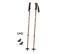 Oshhni 2× Ski Poles Adjustable Tips Professional Skiing Pole Comfort Handle with Adjustable Straps for Outdoor Slopes, Winter Sports, Snowboarding, Orange