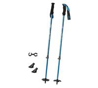 Oshhni 2× Ski Poles Adjustable Tips Professional Skiing Pole Comfort Handle with Adjustable Straps for Outdoor Slopes, Winter Sports, Snowboarding, blue