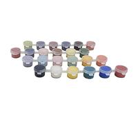 Oshhni 24x Ceramic Pigments Underglaze Color Pigment Set DIY 24 Colors 2ml Craft Concentrate Paint Pigments Pottery Glaze for Kids Beginners