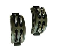 Oshhni 2Pcs Foot Tambourine Foot Shaker Heel Tambourine Professional Musical Instrument Foot Rattle for Ensemble Party Concert Drum