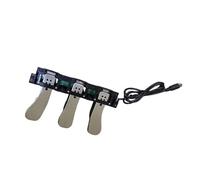 Oshhni 3 Pedalboard Instrument Accessories Lightweight Non-Slip Replacement Pedal for Soft Sustain And Sostenuto Pedal for Pi Beginners