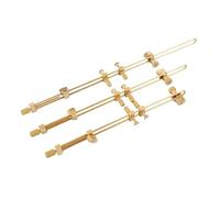 Oshhni 3x Brass Violin Family Crack Clamps String Instrument Accessories Easy to Use Viola Cello Maintenance Kit for Instrument Body, Large