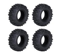 Oshhni 4 1/30 Scale Wheels, Easy Assembly, Spare Rubber Tires, 0.7" Crawler Tires for SCX30 (DIY)