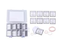 Oshhni 49Pcs Watch Back Cover Gaskets O Ring Watchmaker Repair Tools Seal Washers Watch Back Washers